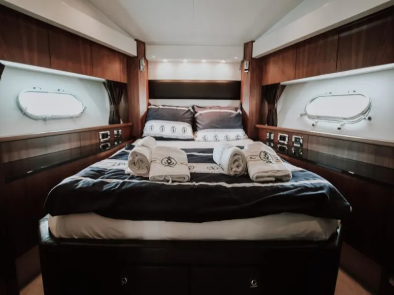 Cabin on Marita, a Sunseeker 64 yacht at Seget Donji, Croatia