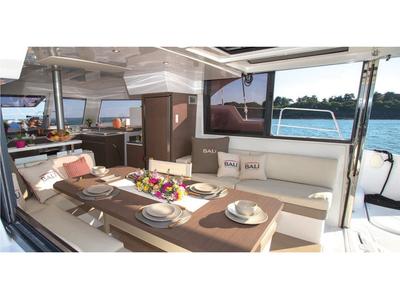 Salon of Wiseas, a Bali Catspace catamaran at Volos Municipality, Greece
