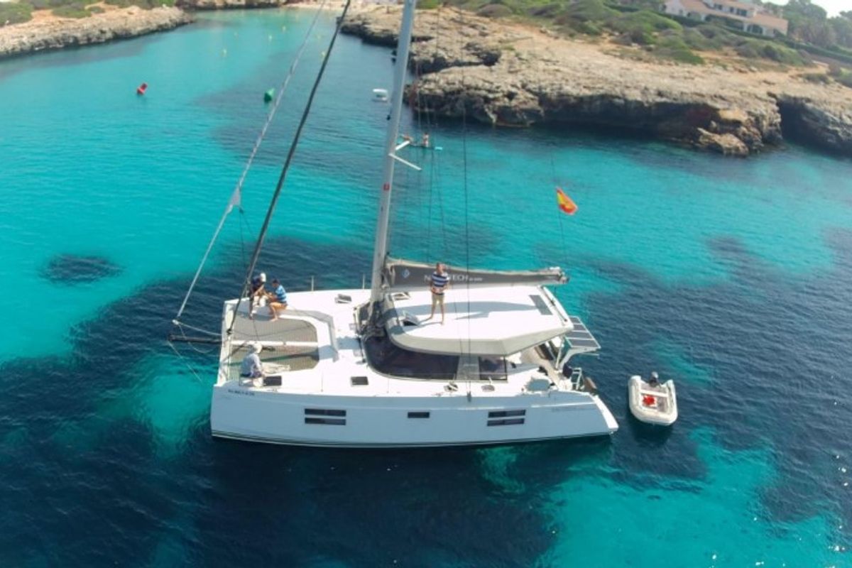Exterior view of ORION, a Nautitech 40 Open catamaran at Grad Pula, Croatia