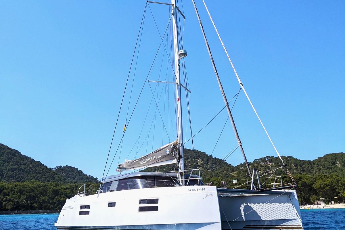 Exterior view of ORION, a Nautitech 40 Open catamaran at Grad Pula, Croatia