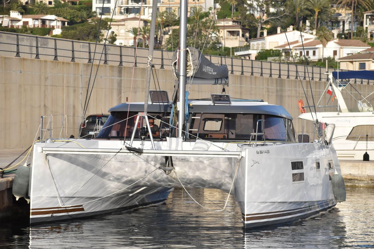 Exterior view of ORION, a Nautitech 40 Open catamaran at Grad Pula, Croatia
