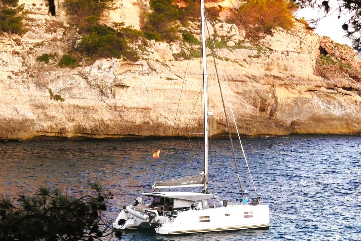 Exterior view of ORION, a Nautitech 40 Open catamaran at Grad Pula, Croatia