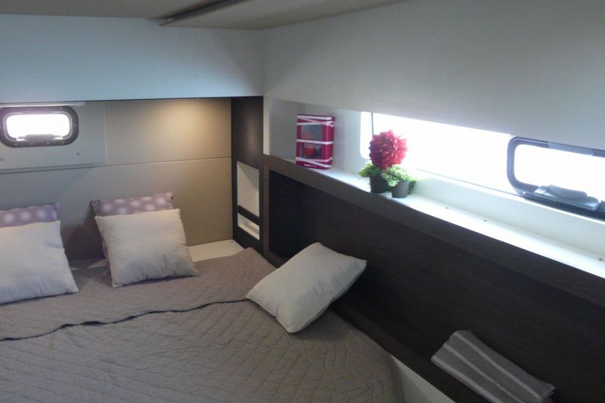 Cabin on ORION, a Nautitech 40 Open catamaran at Grad Pula, Croatia