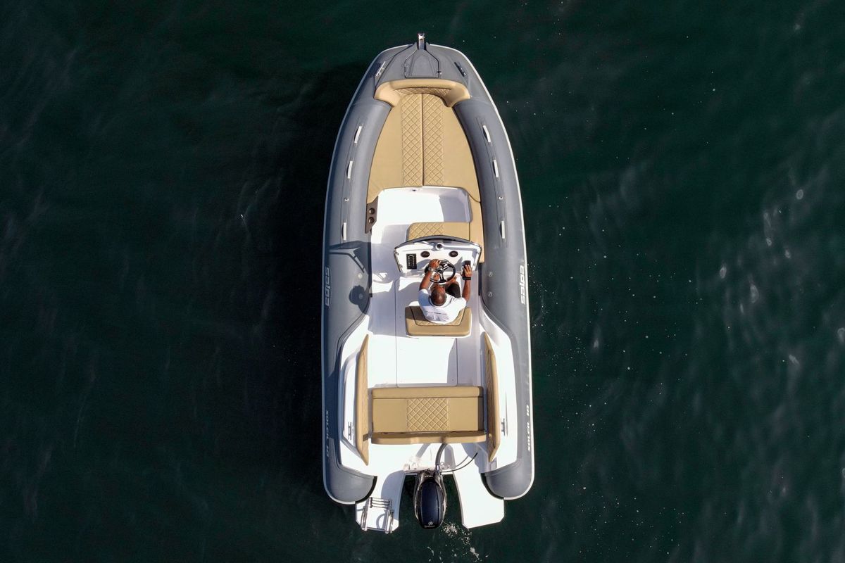 Exterior view of Salpa, a Salpa Soleil 18 motorboat at Grad Vodice, Croatia