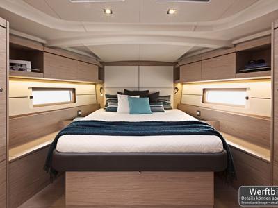 Cabin on Paula, a Beneteau Oceanis 46.1 sailboat at Palma de Mallorca, Spain