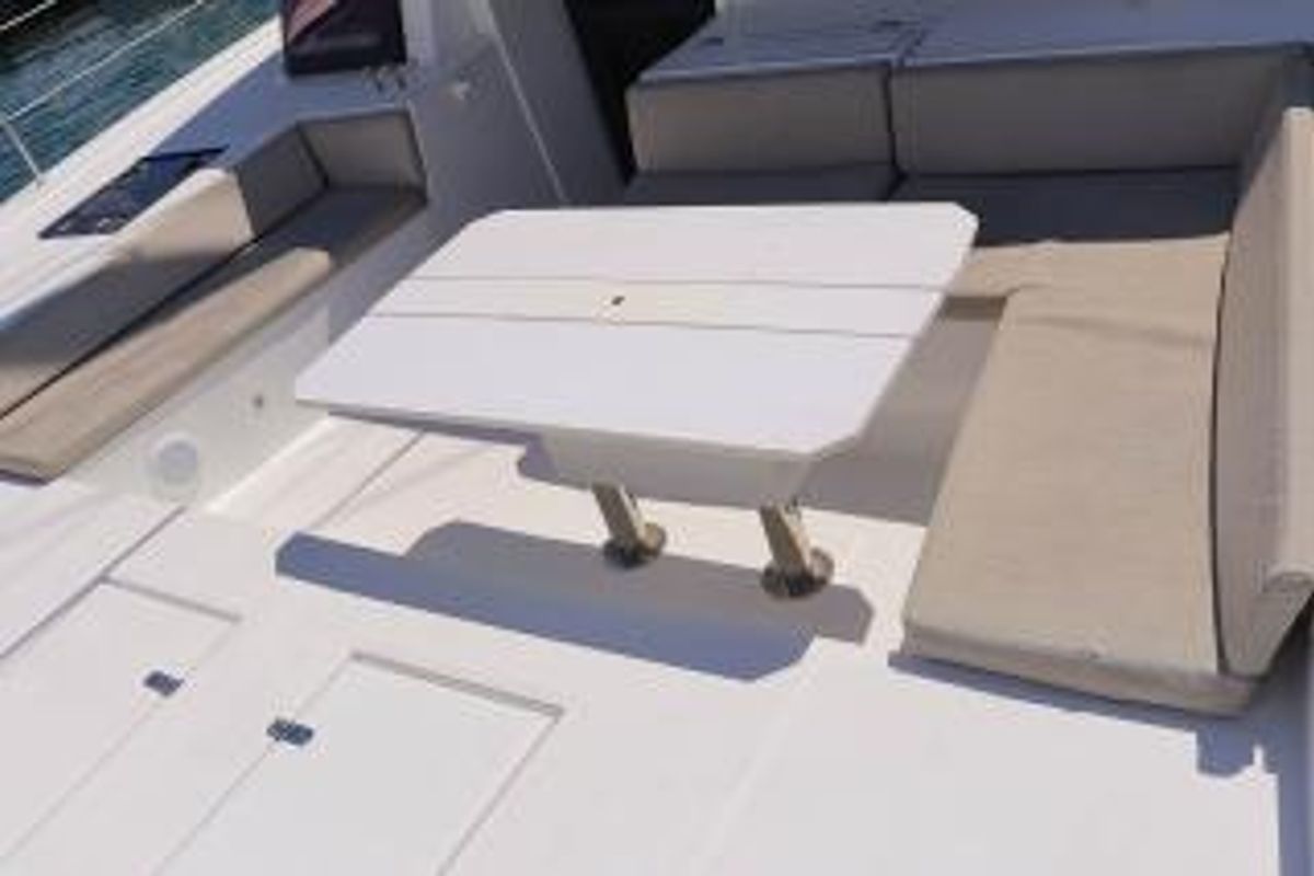 Deck of Still Wandering, a Bali 4.6 catamaran at Road Town, British Virgin Islands