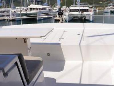 Deck of Still Wandering, a Bali 4.6 catamaran at Road Town, British Virgin Islands