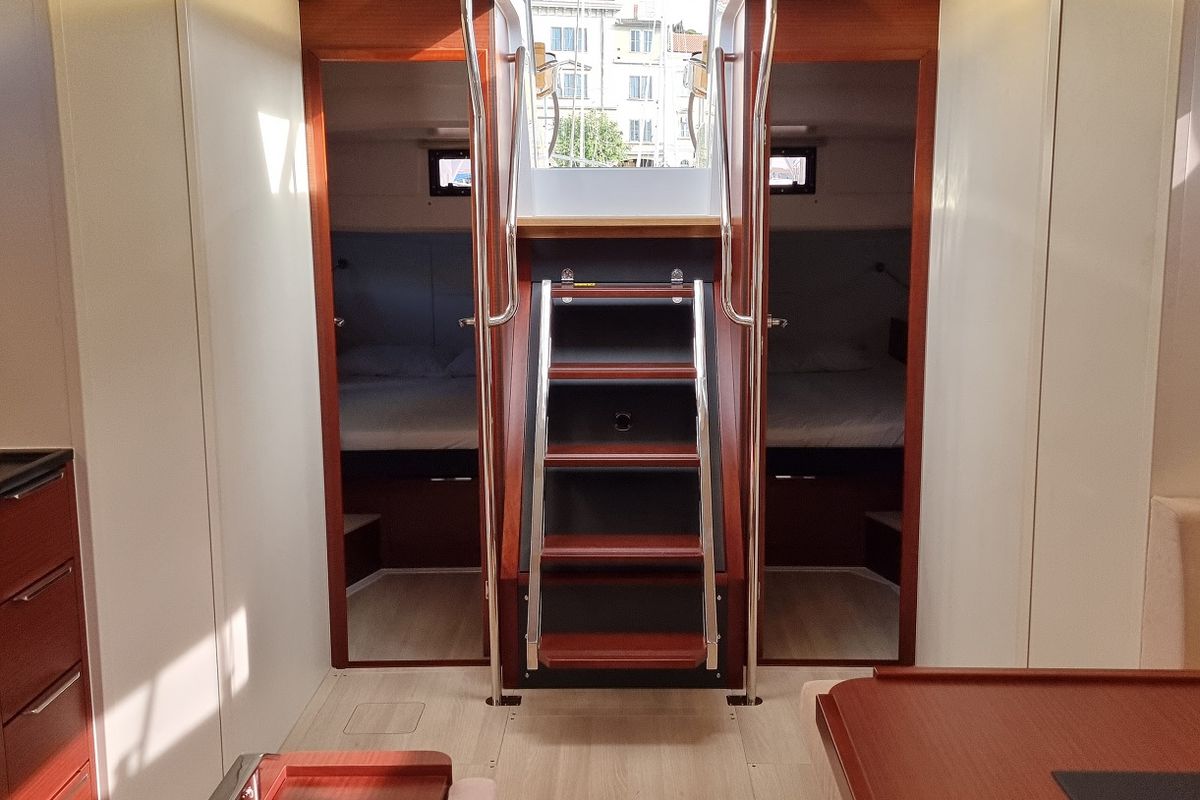 Salon of Fibi, a Hanse Yachts Hanse 460 sailboat at Grad Pula, Croatia