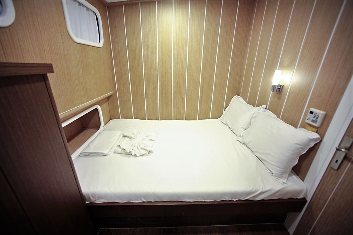 Cabin on Oguz Bey, a Custom Made Oguz Bey yacht at Bodrum, Turkey