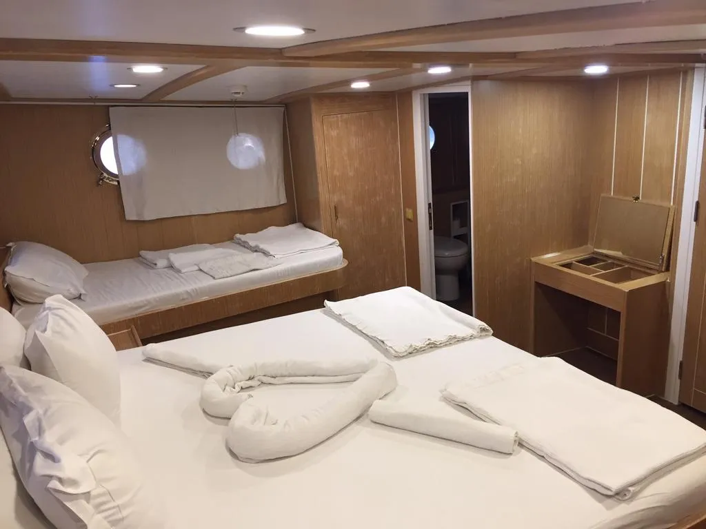 Cabin on Oguz Bey, a Custom Made Oguz Bey yacht at Bodrum, Turkey