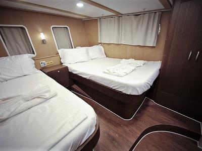 Cabin on Oguz Bey, a Custom Made Oguz Bey yacht at Bodrum, Turkey