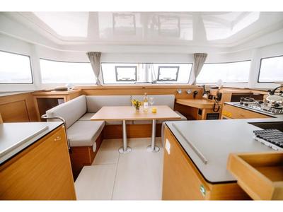 Salon of Lydia, a Excess 11 catamaran at Municipal Unit of Lefkada, Greece