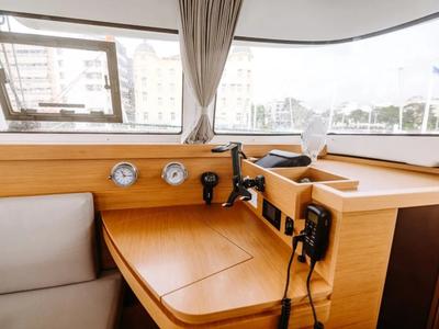 Cockpit of Lydia, a Excess 11 catamaran at Municipal Unit of Lefkada, Greece