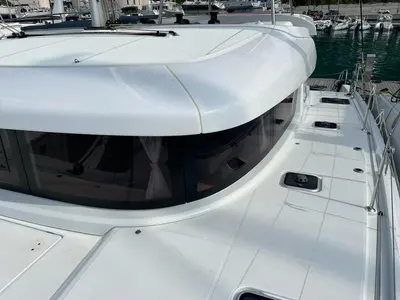 Salon of Sissi, a Lagoon 42 catamaran at Capo d'Orlando, Italy