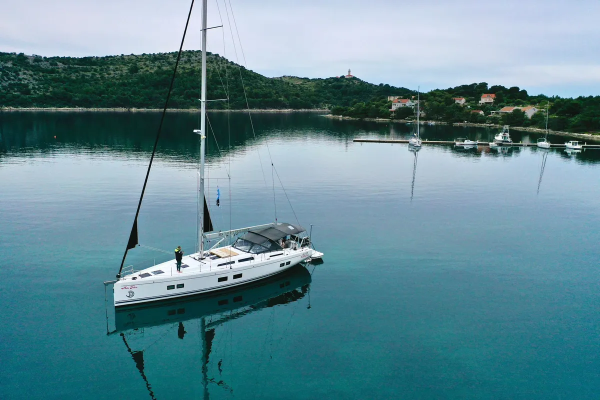 Mila Felice, a Hanse Yachts Hanse 548 sailboat at Seget Donji, Croatia