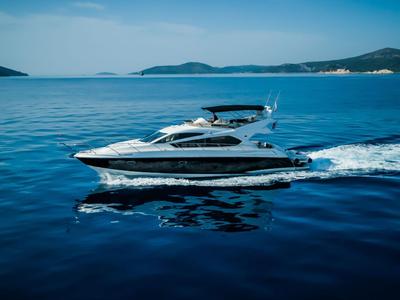 Exterior view of 2 Drunk, a Sunseeker Manhattan 63 yacht at Seget Donji, Croatia