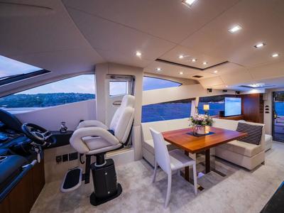 Cockpit of 2 Drunk, a Sunseeker Manhattan 63 yacht at Seget Donji, Croatia