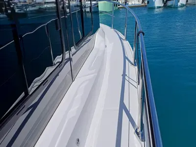 Deck of Šolta, a Nikhen Yachts Nikhen Aquasun 34 Sedan LP yacht at Seget Donji, Croatia