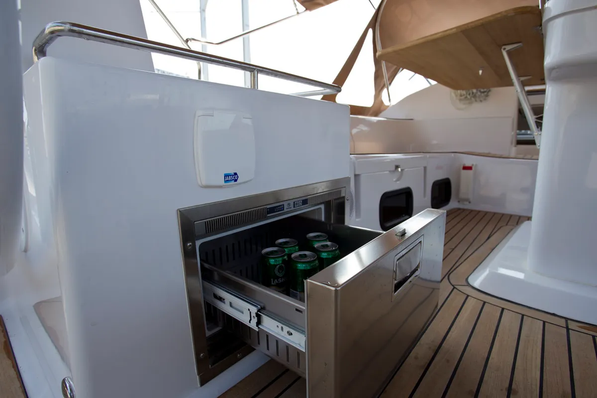 Vuschi, a Elan Impression 50 sailboat at Punat, Croatia