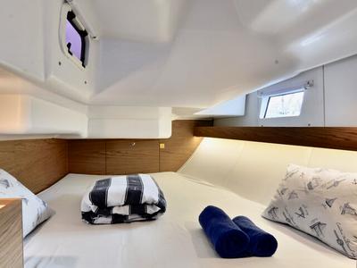 Cabin on Marco Polo, a Elan Impression 40 sailboat at Grad Šibenik, Croatia