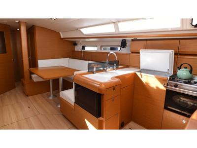 Galley of Pasithea, a Jeanneau Sun Odyssey 439 sailboat at Volos Municipality, Greece
