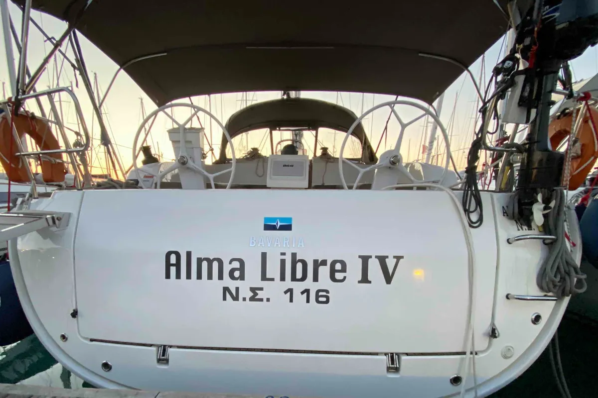 ALMA LIBRE IV, a Bavaria Bavaria Cruiser 46 sailboat at Municipal Unit of Lefkada, Greece
