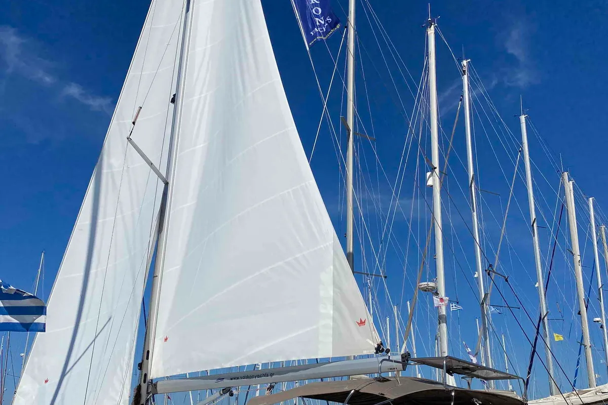 ALMA LIBRE IV, a Bavaria Bavaria Cruiser 46 sailboat at Municipal Unit of Lefkada, Greece
