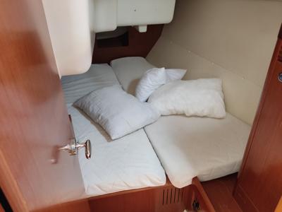 Cabin on Marilou, a Beneteau Oceanis 34 sailboat at Municipal Unit of Nea Peramos, Greece