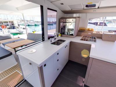 Galley of Magic Summer, a Fountaine Pajot Astrea 42 catamaran at Seget Donji, Croatia