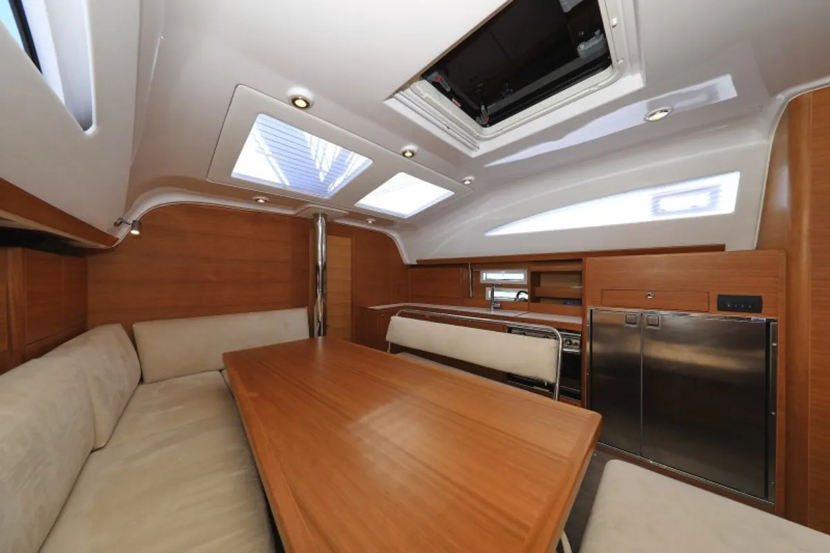 Salon of Ianira, a Elan Impression 45.1 sailboat at Grad Biograd na Moru, Croatia
