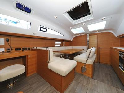 Salon of Ianira, a Elan Impression 45.1 sailboat at Grad Biograd na Moru, Croatia