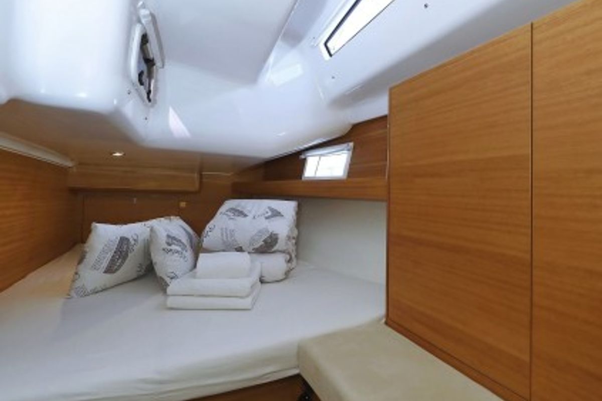 Cabin on Ianira, a Elan Impression 45.1 sailboat at Grad Biograd na Moru, Croatia