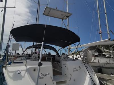 Deck of Sea Gull, a Bavaria 44 sailboat at Primošten, Croatia