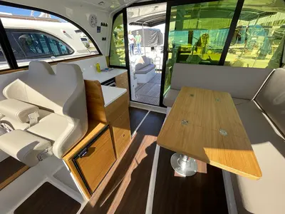 Salon of Baby Blue, a SAS - Vektor Adriana 44 FLY yacht at Općina Sukošan, Croatia