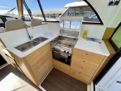 Galley of Baby Blue, a SAS - Vektor Adriana 44 FLY yacht at Općina Sukošan, Croatia