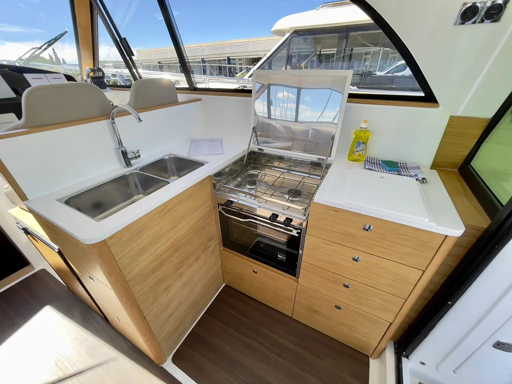 Galley of Baby Blue, a SAS - Vektor Adriana 44 FLY yacht at Općina Sukošan, Croatia