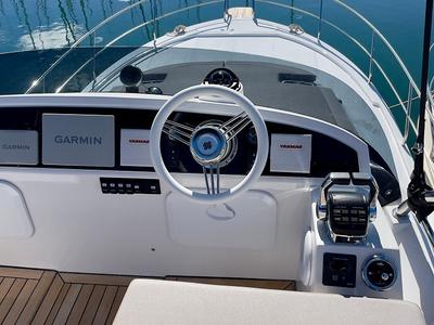 Cockpit of Baby Blue, a SAS - Vektor Adriana 44 FLY yacht at Općina Sukošan, Croatia