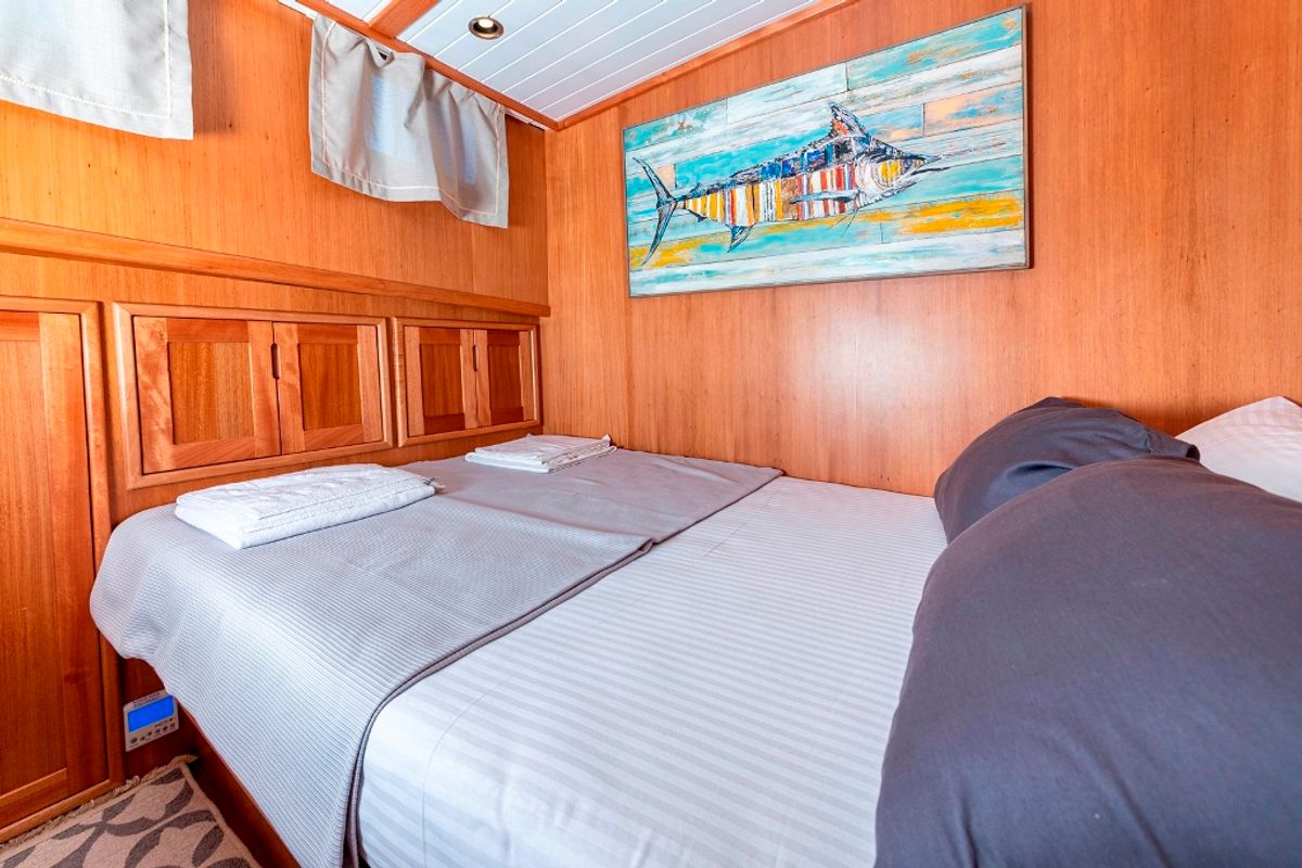 Cabin on Bodrum Queen, a Custom Made Bodrum Queen yacht at Bodrum, Turkey