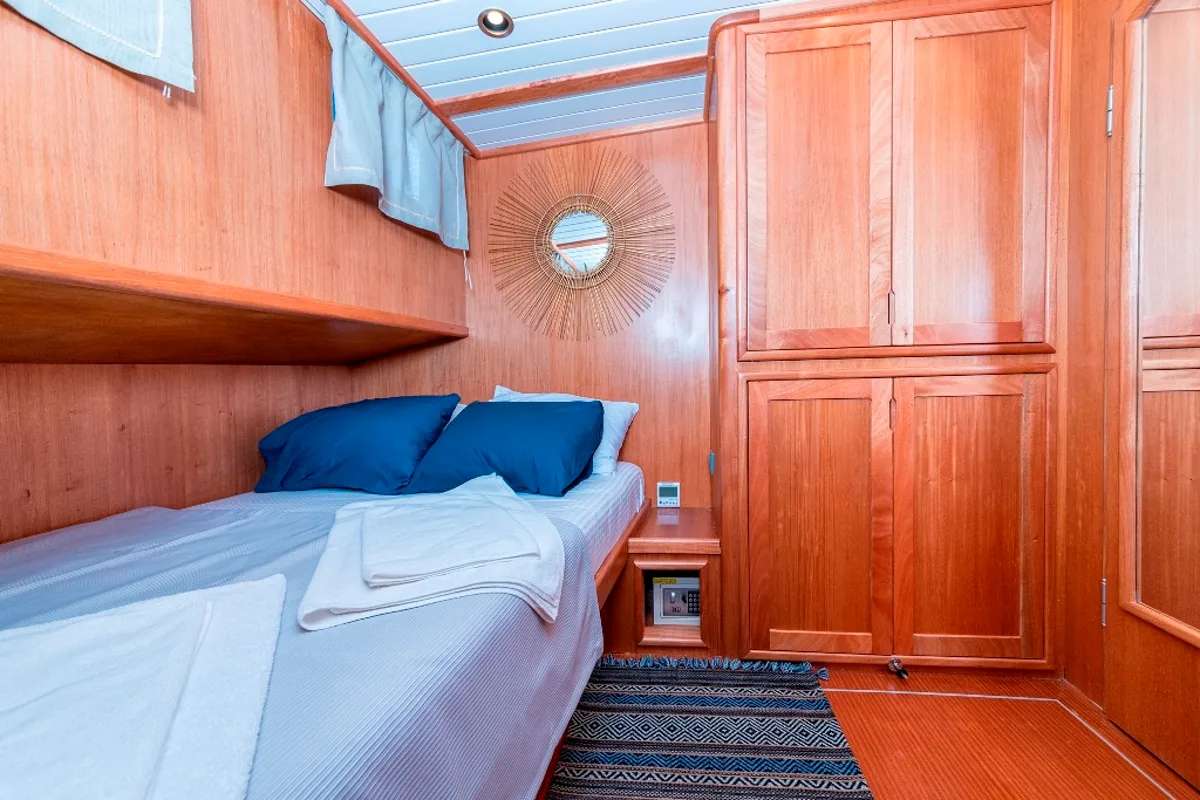 Cabin on Bodrum Queen, a Custom Made Bodrum Queen yacht at Bodrum, Turkey