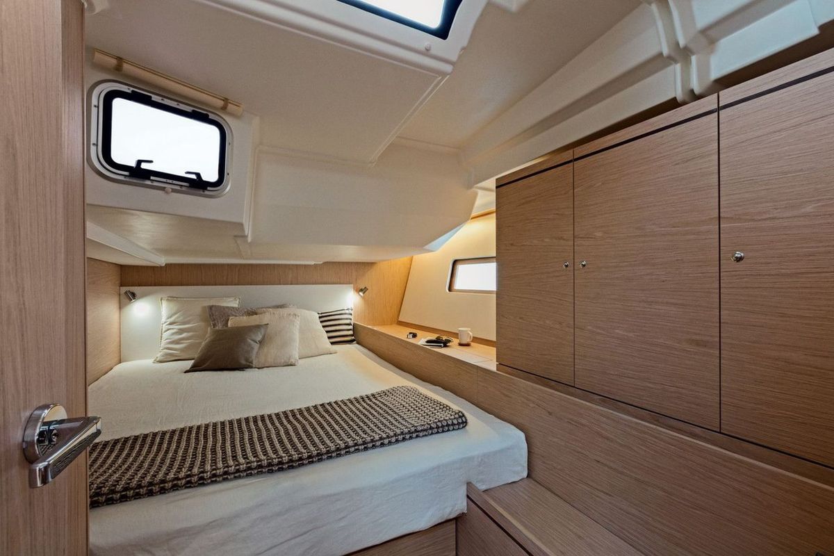 Cabin on Olga, a Beneteau Oceanis 51.1 sailboat at Athens, Greece