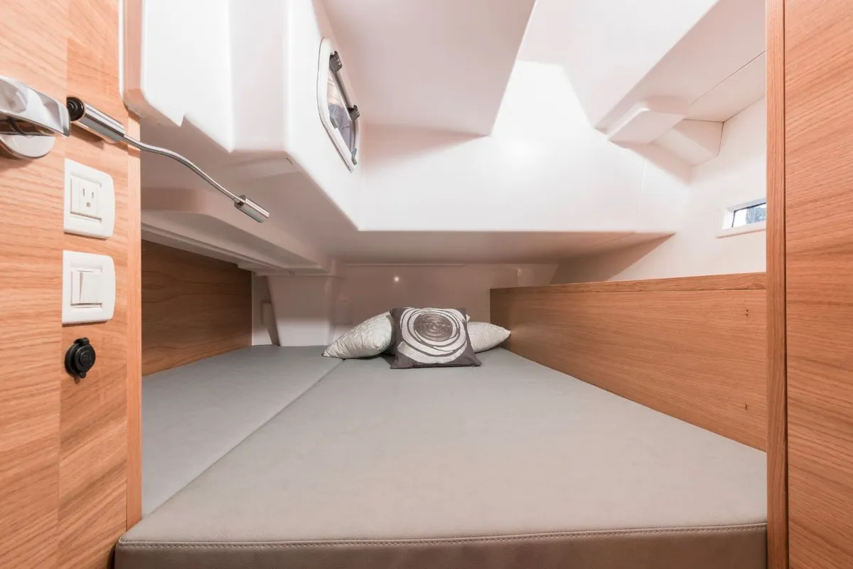 Cabin on Navis Celere, a AD Boats Salona 380 sailboat at Grad Kaštela, Croatia
