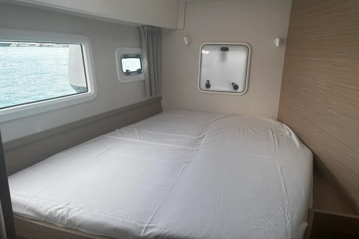 Cabin on Marebella (Pax 12), a Lagoon 42 catamaran at Municipal Unit of Lefkada, Greece