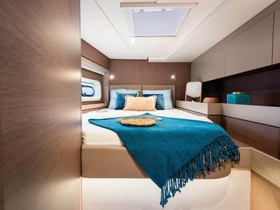 Cabin on La Traviesa, a Bali 4.6 catamaran at Seychelles, Eden Island Marina, Seychelles