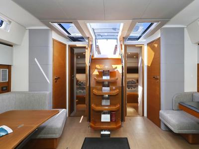 Salon of Volare, a Hanse Yachts Hanse 590 sailboat at Grad Kaštela, Croatia