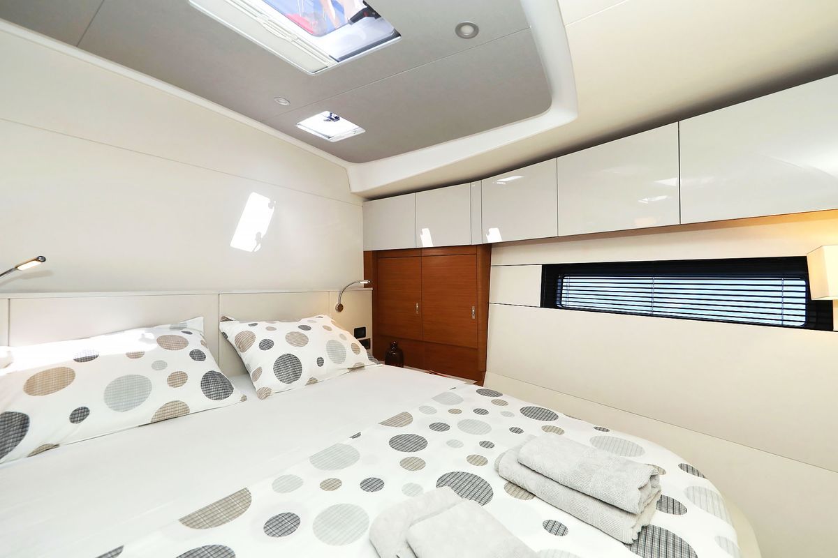 Cabin on Volare, a Hanse Yachts Hanse 590 sailboat at Grad Kaštela, Croatia