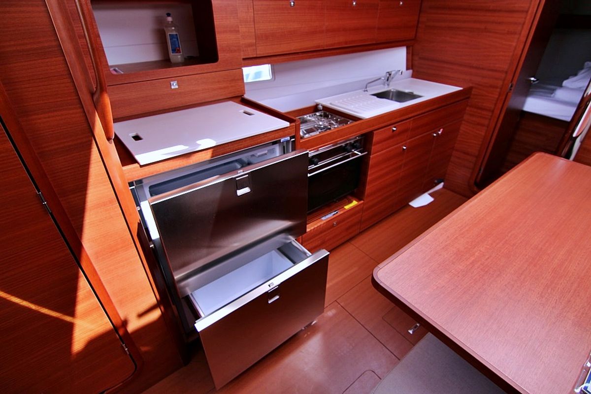 Salon of Louise, a Dufour 382 GL sailboat at Općina Sukošan, Croatia