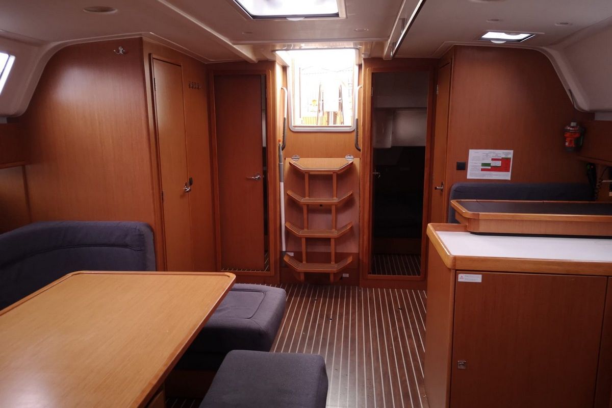 Salon of Lippi, a Bavaria 51 Cruiser sailboat at Gdańsk, Poland