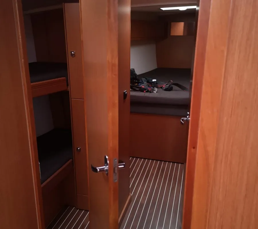 Cabin on Lippi, a Bavaria 51 Cruiser sailboat at Gdańsk, Poland