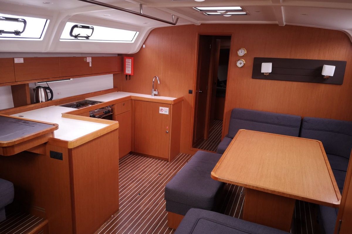 Galley of Lippi, a Bavaria 51 Cruiser sailboat at Gdańsk, Poland