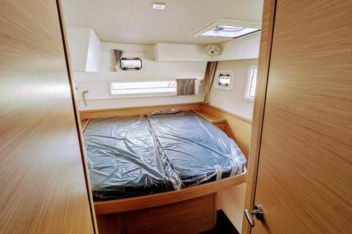 Cabin on Zannannan, a Lagoon 42 catamaran at Seychelles, Mahe, Seychelles
